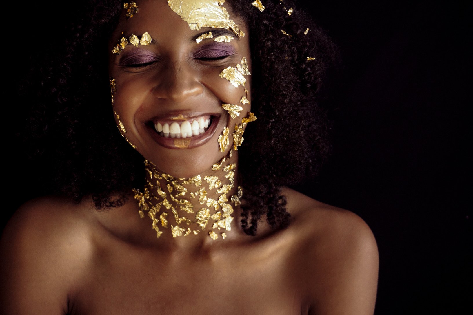 Smiling Woman With Gold Crown